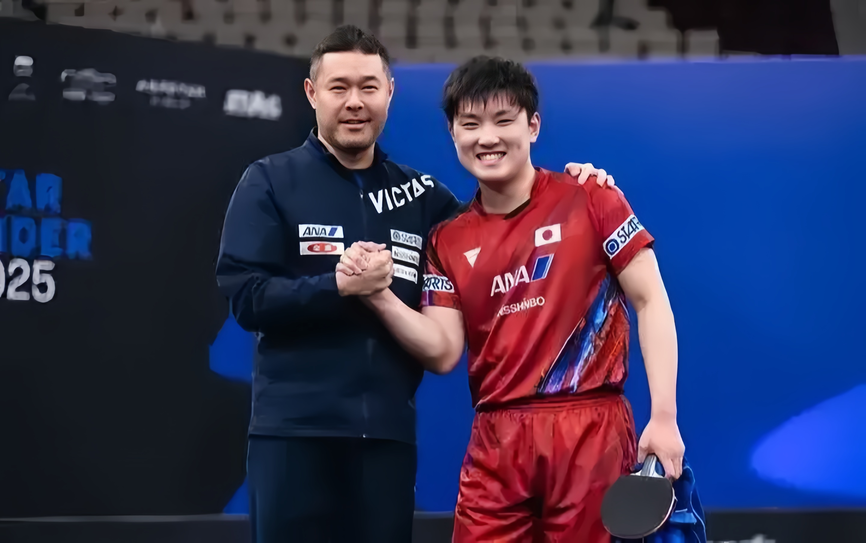 包含英国乒乓球队险胜奥地利乒乓球队，张本智和爆发神勇的词条